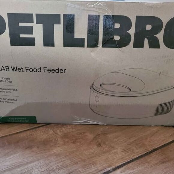 NEW. WHITE. PLASTIC BOWL. PETLIBRO POLAR SMART PET CAT WET FOOD FEEDER 3-MEAL - Picture 3 of 7